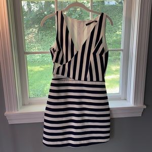 Gorgeous Striped Dress with Side Cutouts